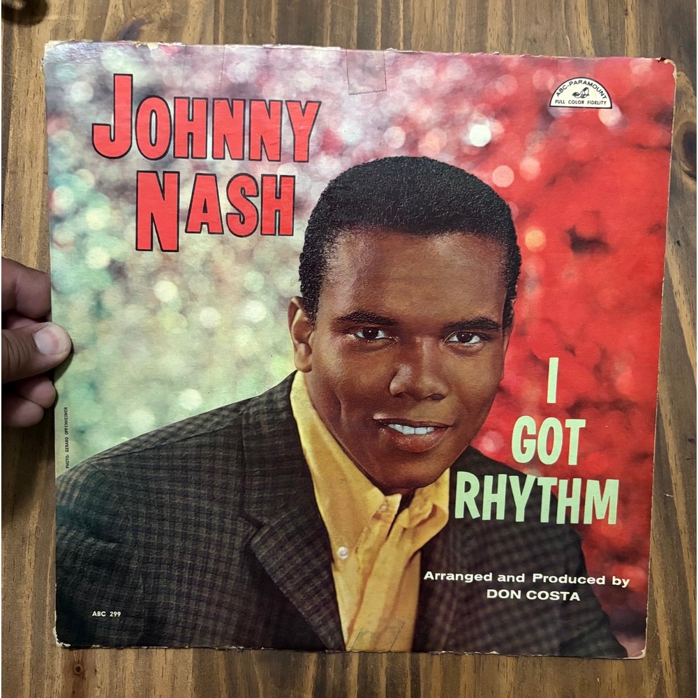 Johnny Nash - I Got Rhythm Vinyl LP ABC-Paramount ABC-299 Mono Don Costa 1959